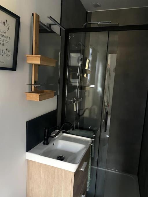 Entre Ville Et Campagne Appartement Cosy Avec Parking Et Terrasse Wood Coutiches 外观 照片